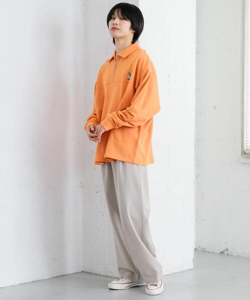 SENSE OF PLACE by URBAN RESEARCH(センスオブプレイスバイアーバンリサーチ)の「『別注』『ユニセックス』TeddyBear×SOP テディベアハーフZIPスウェット(スウェット・メンズ・オートミール/オレンジ/チャコールグレー・MEDIUM/LARGE)」の12枚目の写真