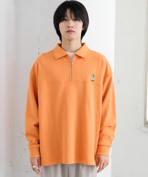 SENSE OF PLACE by URBAN RESEARCH(センスオブプレイスバイアーバンリサーチ)の「『別注』『ユニセックス』TeddyBear×SOP テディベアハーフZIPスウェット(スウェット・メンズ・オートミール/オレンジ/チャコールグレー・MEDIUM/LARGE)」の14枚目の写真