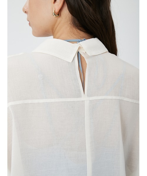 FRAY I.D（フレイアイディー）の「リネンライクシアーシャツ（シャツ