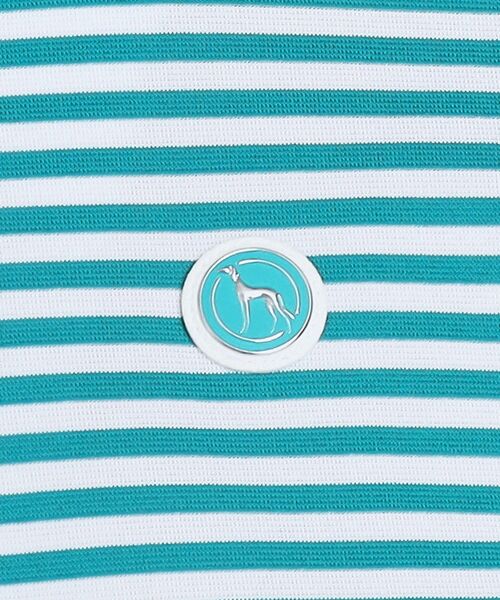 adabat（アダバット）の「◆【UVカット/吸水速乾】ボーダーデザイン ハーフジップ長袖プルオーバー（Tシャツ/カットソー・レディース・ピンク系7/ネイビー系2/グリーン系その他4・42/40/38/36）」の14枚目の写真