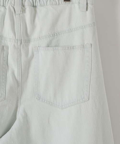 DOOPZ（ドープス）の「Damage Wide Buggy Denim - ダメージワイドバギーデニム（デニムパンツ・メンズ・ライトブルー/ブラック/ホワイト・LARGE/MEDIUM/SMALL）」の11枚目の写真