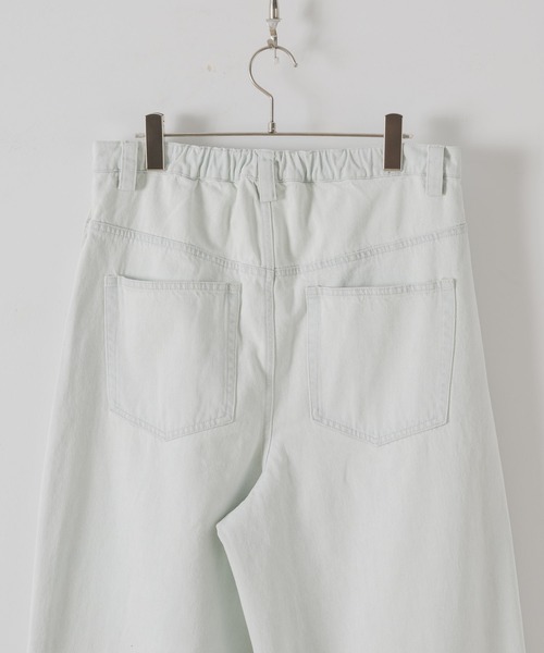 DOOPZ（ドープス）の「Damage Wide Buggy Denim - ダメージワイドバギーデニム（デニムパンツ・メンズ・ライトブルー/ブラック/ホワイト・LARGE/MEDIUM/SMALL）」の10枚目の写真