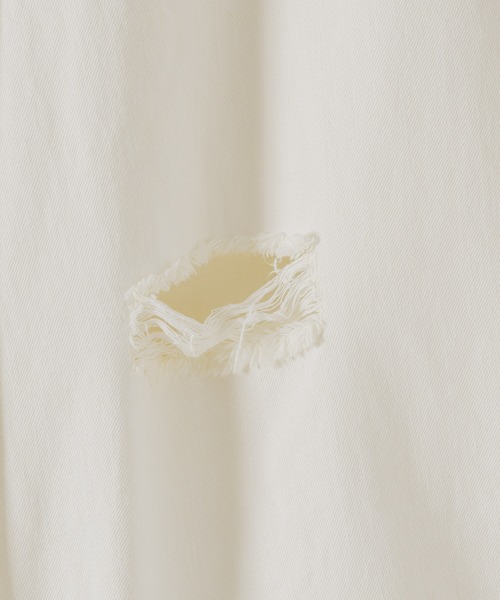 DOOPZ（ドープス）の「Damage Wide Buggy Denim - ダメージワイドバギーデニム（デニムパンツ・メンズ・ライトブルー/ブラック/ホワイト・LARGE/MEDIUM/SMALL）」の14枚目の写真