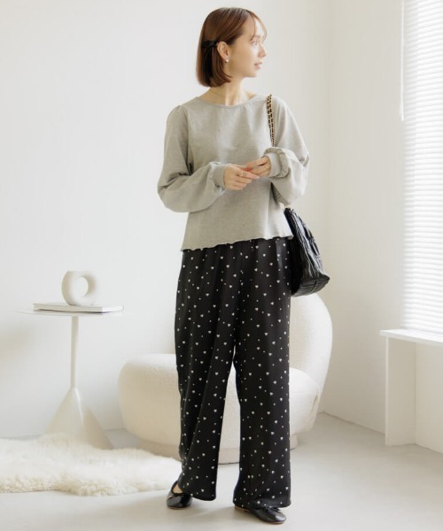 flower(フラワー)の「デイリーパフトップ(Tシャツ/カットソー・レディース・アイボリー/グレー・FREE)」の15枚目の写真