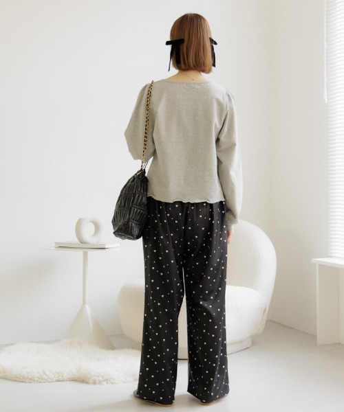 flower(フラワー)の「デイリーパフトップ(Tシャツ/カットソー・レディース・アイボリー/グレー・FREE)」の17枚目の写真