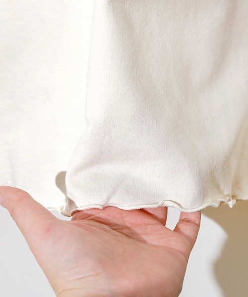 flower(フラワー)の「デイリーパフトップ(Tシャツ/カットソー・レディース・アイボリー/グレー・FREE)」の6枚目の写真