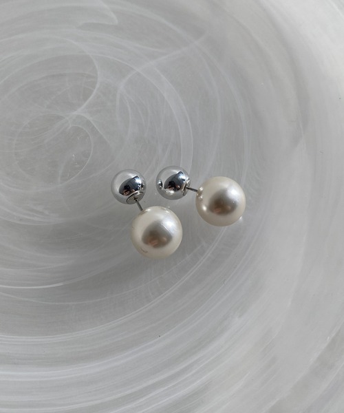 DouDou（ドゥドゥ）の「パール2WAYピアス（ピアス（両耳用）・レディース・シルバー/ゴールド・FREE）」の5枚目の写真