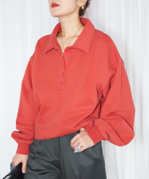 CITYSHOP スウェット CITYSHOP（シティーショップ）の「PIGMENT ポロスウェット