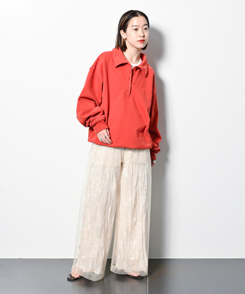 CITYSHOP スウェット CITYSHOP（シティーショップ）の「PIGMENT ポロスウェット