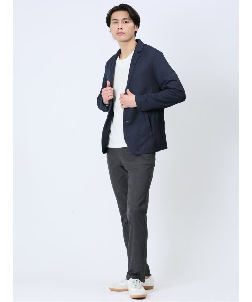 TAKA-Q(タカキュー)の「タカキュー メッシュドビー鹿の子 2ボタン カット ジャケット(カーディガン/ボレロ・メンズ・ベージュ/ブルー/ネイビー・LARGE/MEDIUM/X-LARGE)」の15枚目の写真
