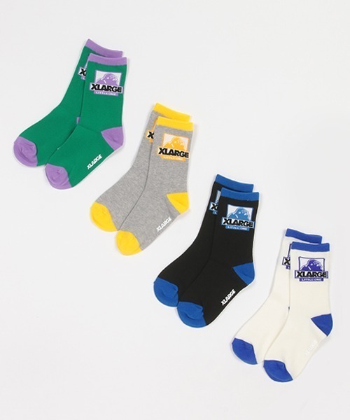 XLARGE KIDS（エクストララージキッズ）の「ゴリラソックス（ソックス/靴下・キッズ・グリーン/ブラック/ホワイト/グレー・19-21cm/17-19cm/15-17cm/13-15cm）」の7枚目の写真