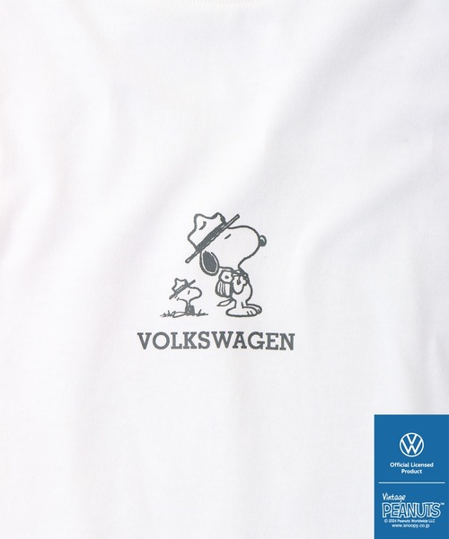 Volkswagen（フォルクスワーゲン）の「PEANUTS×Volks wagen 　長袖プリントＴシャツ（Tシャツ/カットソー・メンズ・ホワイト/ブラック・S/M/L/LL）」の15枚目の写真