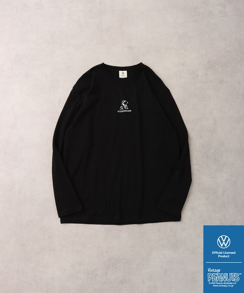 Volkswagen（フォルクスワーゲン）の「PEANUTS×Volks wagen 　長袖プリントＴシャツ（Tシャツ/カットソー・メンズ・ホワイト/ブラック・S/M/L/LL）」の18枚目の写真