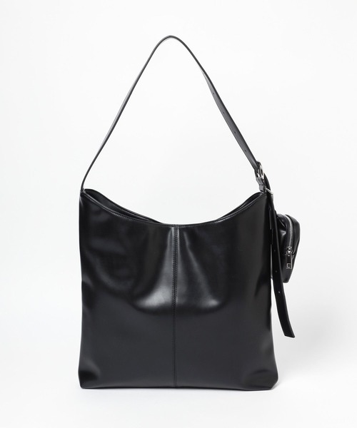 HARE（ハレ）の「ポーチツキショルダーBAG/A4 PC収納可能(HARE)（ショルダーバッグ・レディース・ブラック/シルバー・FREE）」の11枚目の写真