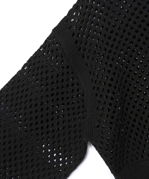 ADAM ET ROPE'（アダムエロペ）の「GIMA加工コットンアイレットニット（ニット/セーター・レディース・ブラック/ホワイト/ミント・FREE）」の13枚目の写真