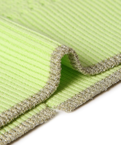 ADAM ET ROPE'（アダムエロペ）の「GIMA加工コットンアイレットニット（ニット/セーター・レディース・ブラック/ホワイト/ミント・FREE）」の18枚目の写真