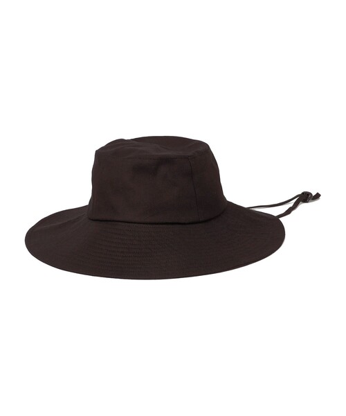 SHIPS any（シップス エニィ）の「SHIPS any: コットン アウトドア ハット（ハット・レディース・ブラック/ナチュラル・ONE SIZE）」の4枚目の写真