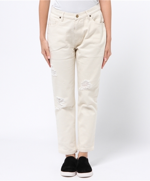 OUTLET（アウトレット）の「【who's who Chico】BYダメージツイルパンツ（その他パンツ・レディース・ナチュラル/アイボリー・MEDIUM/SMALL）」の3枚目の写真