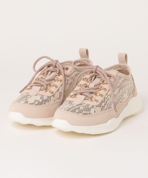 Parade（パレード）の「軽量チュールレーススニーカー　991701（スニーカー・レディース・ベージュ/ホワイト/ブラック・22.5cm/23.0cm/23.5cm/24.5cm/25.0cm/25.5cm/26.0cm/24.0cm）」の3枚目の写真