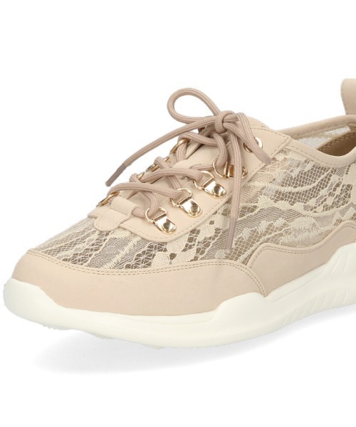 Parade（パレード）の「軽量チュールレーススニーカー　991701（スニーカー・レディース・ベージュ/ホワイト/ブラック・22.5cm/23.0cm/23.5cm/24.5cm/25.0cm/25.5cm/26.0cm/24.0cm）」の6枚目の写真