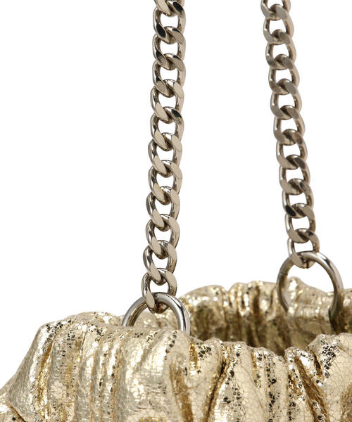 FREE'S MART（フリーズマート）の「チェーンポシェット（ショルダーバッグ・レディース・ブラック/ゴールド・ﾌﾘ-）」の12枚目の写真