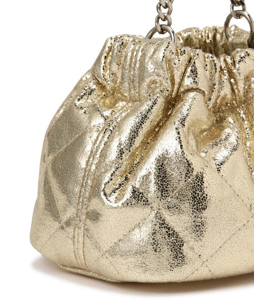 FREE'S MART（フリーズマート）の「チェーンポシェット（ショルダーバッグ・レディース・ブラック/ゴールド・ﾌﾘ-）」の13枚目の写真