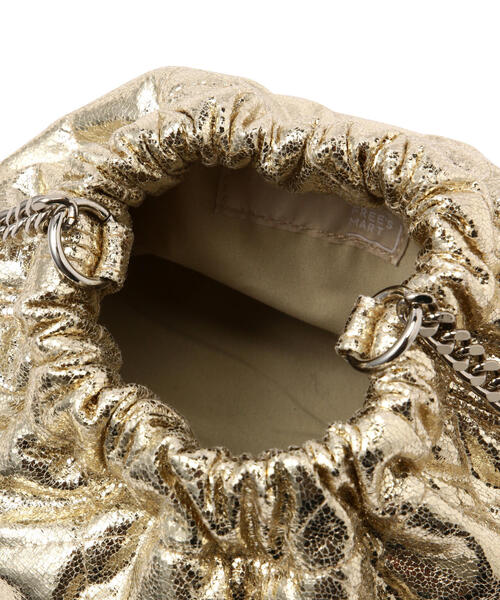 FREE'S MART（フリーズマート）の「チェーンポシェット（ショルダーバッグ・レディース・ブラック/ゴールド・ﾌﾘ-）」の15枚目の写真