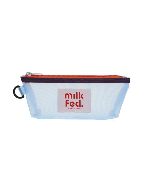 MILKFED.(ミルクフェド)の「MESH SLIM POUCH(ポーチ・レディース・ライトブルー/ホワイト/ピンク・ONE SIZE)」の8枚目の写真