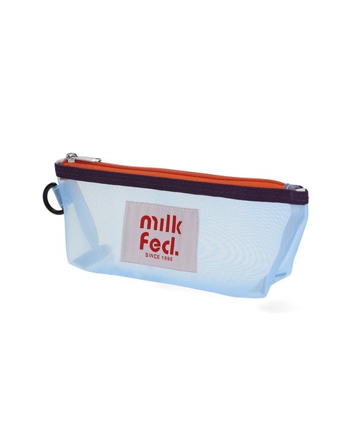 MILKFED.(ミルクフェド)の「MESH SLIM POUCH(ポーチ・レディース・ライトブルー/ホワイト/ピンク・ONE SIZE)」の7枚目の写真