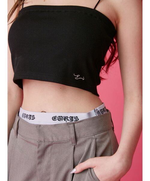 EVRIS（エヴリス）の「シンプルビスチェ（キャミソール・レディース・ブラック/ホワイト・FREE）」の3枚目の写真