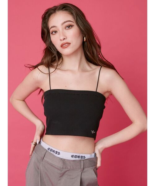 EVRIS（エヴリス）の「シンプルビスチェ（キャミソール・レディース・ブラック/ホワイト・FREE）」の13枚目の写真