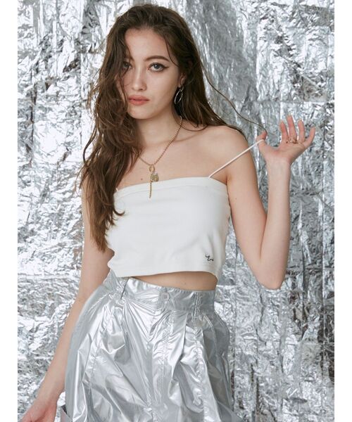 EVRIS（エヴリス）の「シンプルビスチェ（キャミソール・レディース・ブラック/ホワイト・FREE）」の21枚目の写真