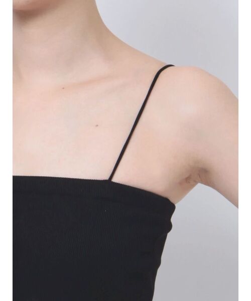 EVRIS（エヴリス）の「シンプルビスチェ（キャミソール・レディース・ブラック/ホワイト・FREE）」の4枚目の写真