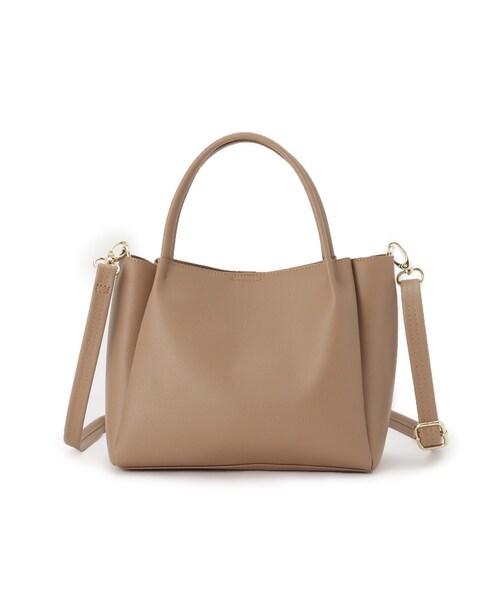 SHOO・LA・RUE（シューラルー）の「◆【2WAY】つまみハンドルミニトートバッグ（トートバッグ・レディース・グレー系4/ブラック/ベージュ・00）」の20枚目の写真