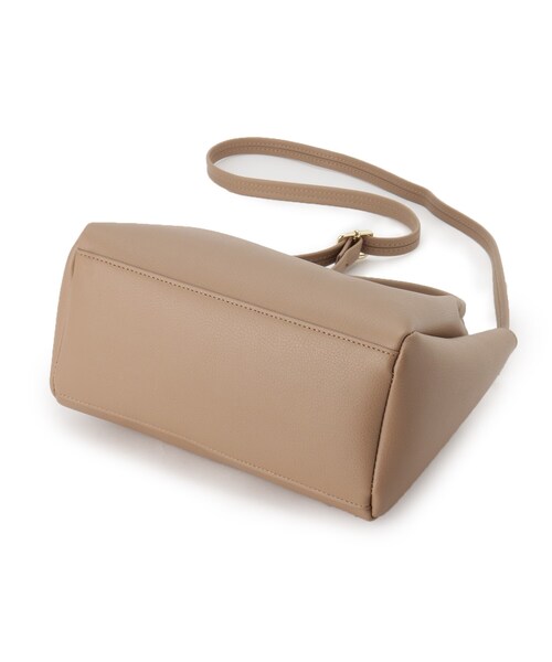 SHOO・LA・RUE（シューラルー）の「◆【2WAY】つまみハンドルミニトートバッグ（トートバッグ・レディース・グレー系4/ブラック/ベージュ・00）」の11枚目の写真