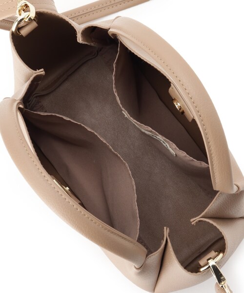 SHOO・LA・RUE（シューラルー）の「◆【2WAY】つまみハンドルミニトートバッグ（トートバッグ・レディース・グレー系4/ブラック/ベージュ・00）」の12枚目の写真