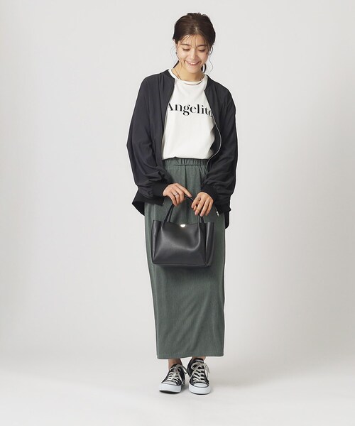 SHOO・LA・RUE（シューラルー）の「◆【2WAY】つまみハンドルミニトートバッグ（トートバッグ・レディース・グレー系4/ブラック/ベージュ・00）」の6枚目の写真