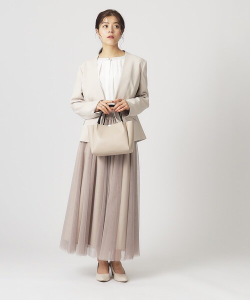 SHOO・LA・RUE（シューラルー）の「◆【2WAY】つまみハンドルミニトートバッグ（トートバッグ・レディース・グレー系4/ブラック/ベージュ・00）」の8枚目の写真