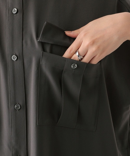 LEPSIM（レプシィム）の「マルチメリットカルゼワンピースSS　992051（ワンピース・レディース・ネイビー/チャコールグレー/ベージュ/ライトグリーン・FREE）」の6枚目の写真