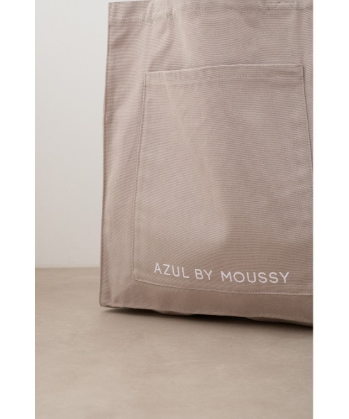 AZUL by moussy（アズールバイマウジー）の「ユーティリティキャンバストートバッグ（トートバッグ・レディース・ブラック/ライトブルー/グレイッシュベージュ/オフホワイト/ライトイエロー/ライトグリーン/ライトパープル/オレンジ・FREE）」の9枚目の写真