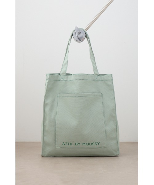 AZUL by moussy（アズールバイマウジー）の「ユーティリティキャンバストートバッグ（トートバッグ・レディース・ブラック/ライトブルー/グレイッシュベージュ/オフホワイト/ライトイエロー/ライトグリーン/ライトパープル/オレンジ・FREE）」の14枚目の写真