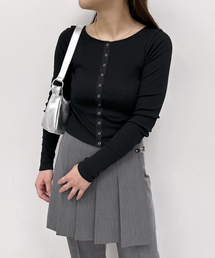 シフォンテレコカットトップス