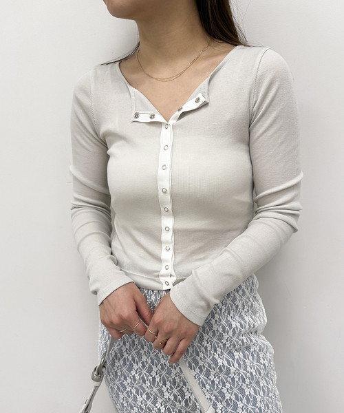 RENATO NUCCI シルク100シフォン カットソー シフォンテレコカットトップス（Tシャツ/カットソー）｜U by