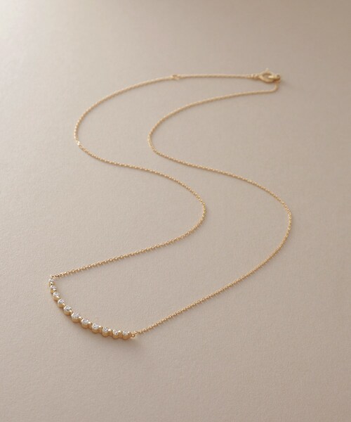 K18ダイヤモンド グラデ11石 ネックレス（ネックレス）｜COCOSHNIK