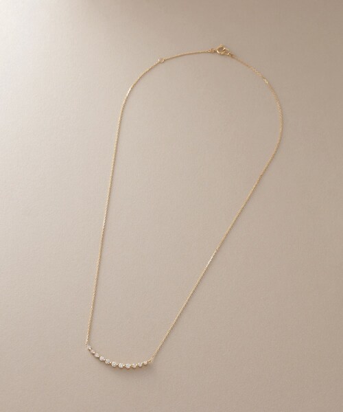 K18ダイヤモンド グラデ11石 ネックレス（ネックレス）｜COCOSHNIK