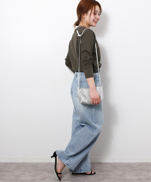 JOURNAL STANDARD relume（ジャーナルスタンダード　レリューム）の「《追加7》TCワッフルロングスリーブTシャツ（Tシャツ/カットソー・レディース・ライトグレー/ピンク/チャコールグレー/ライトブルー/ストーン・FREE）」の8枚目の写真