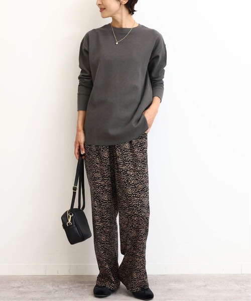 JOURNAL STANDARD relume（ジャーナルスタンダード　レリューム）の「《追加7》TCワッフルロングスリーブTシャツ（Tシャツ/カットソー・レディース・ライトグレー/ピンク/チャコールグレー/ライトブルー/ストーン・FREE）」の15枚目の写真