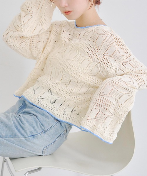 titivate（ティティベイト）の「配色スクエア柄ショートトップス（Tシャツ/カットソー・レディース・ライトベージュ/アイボリー/モカ/ブラック・M）」の5枚目の写真