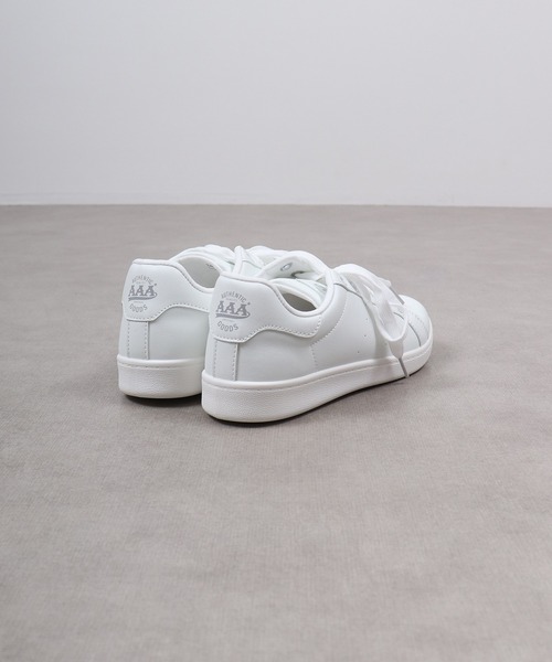 AAA(トリプルエー)の「AAA+ コートタイプ ベーシックスニーカー(スニーカー・レディース・レッド/ブラック×ブラック/ホワイト×ホワイト/ブラック/グリーン/ホワイト・41/39/37/36/35/40/38)」の10枚目の写真