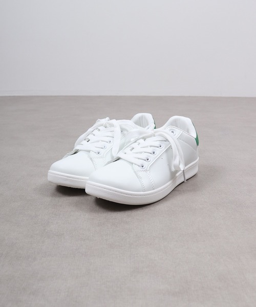 AAA(トリプルエー)の「AAA+ コートタイプ ベーシックスニーカー(スニーカー・レディース・レッド/ブラック×ブラック/ホワイト×ホワイト/ブラック/グリーン/ホワイト・41/39/37/36/35/40/38)」の15枚目の写真